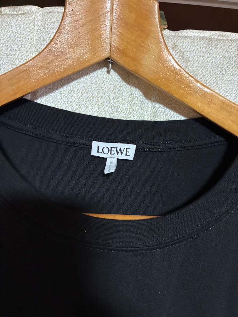LOEWE アナグラム　ポケット　Tシャツ　ブラック　XL