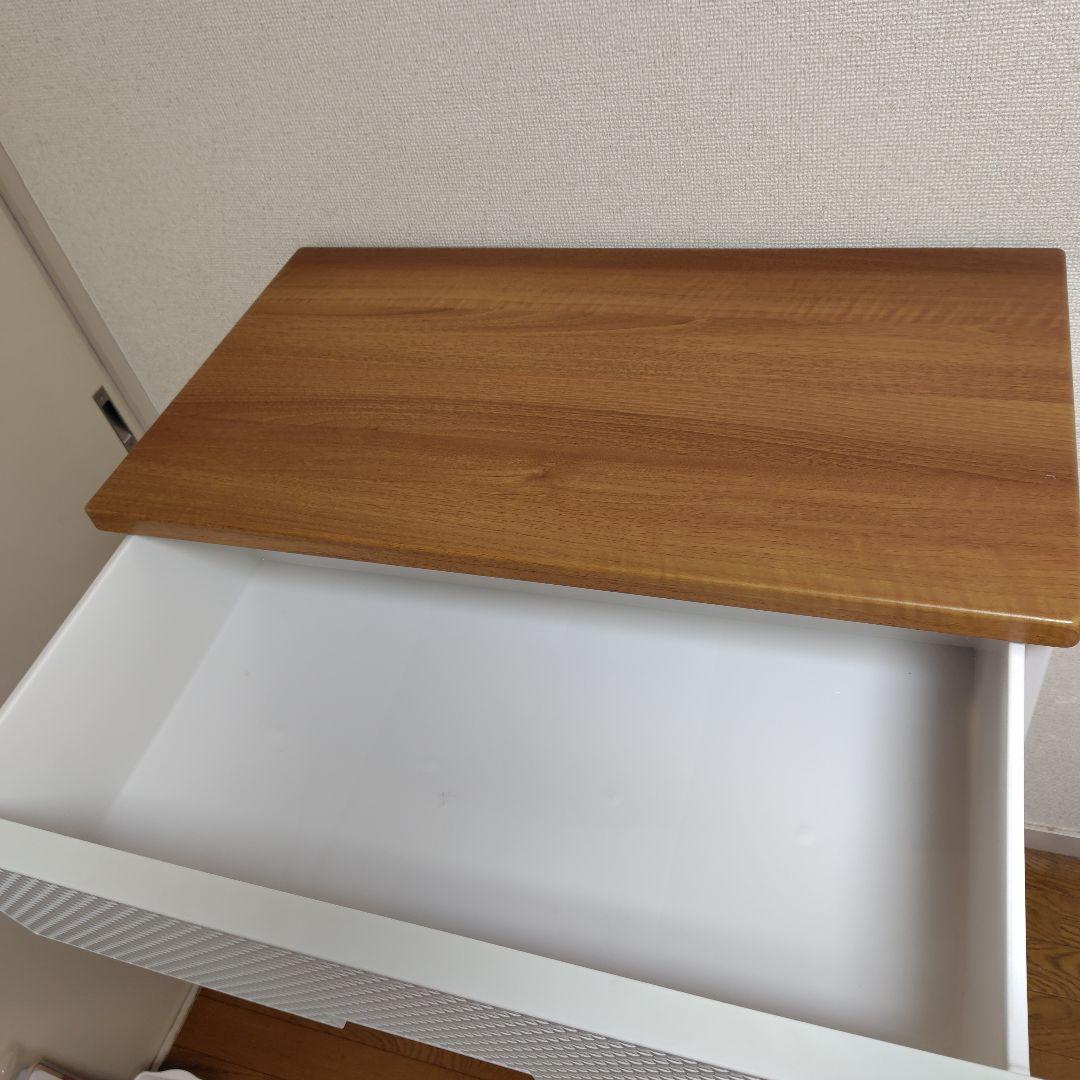 まなみ　　ホワイト 5段チェスト　fits 天馬