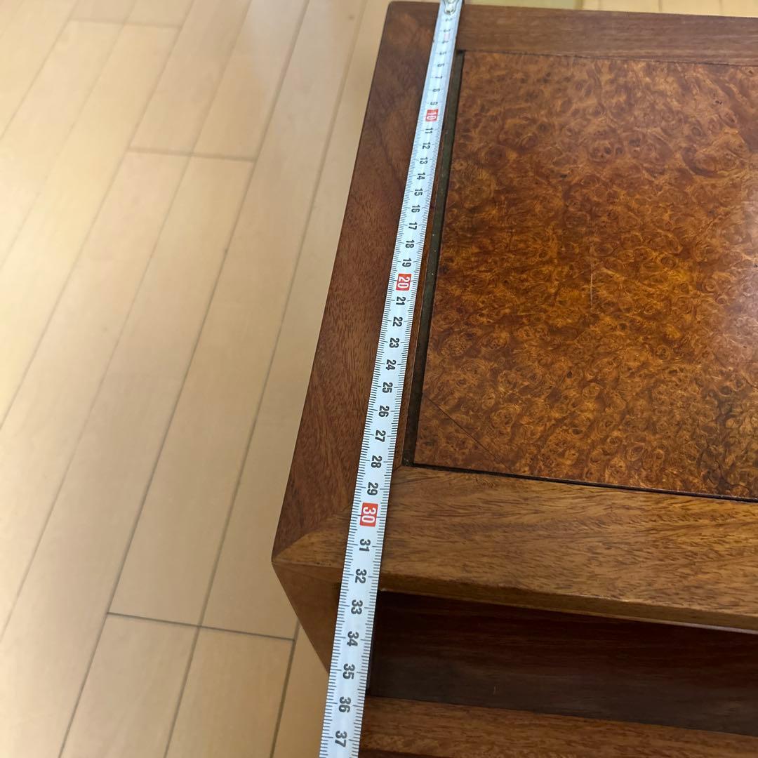 唐木家具　アンティーク　木製 6引き出しタンス ブラウン　チェスト