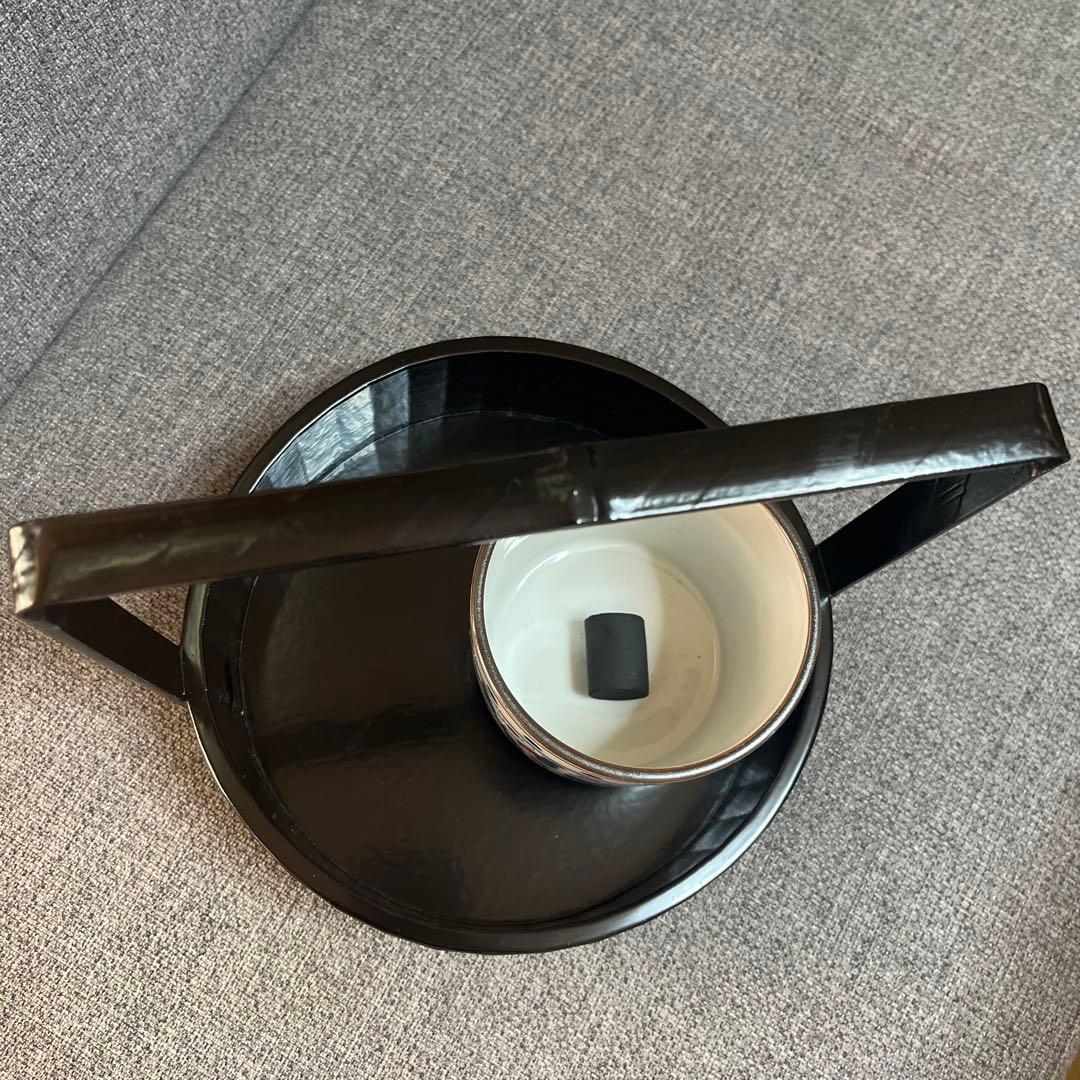 宗旦好写一閑丸手付莨盆　煙草盆　茶道具