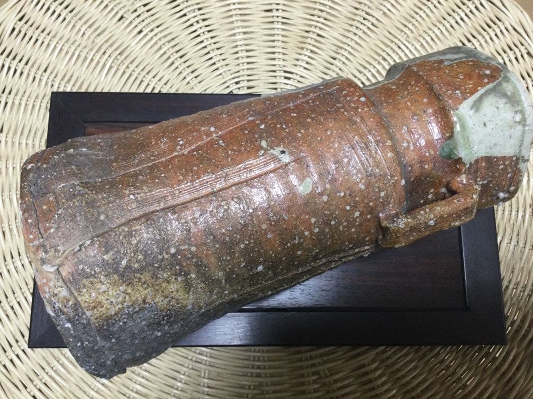 花器　焼き物　　　　　刻印有り　　　　　骨董