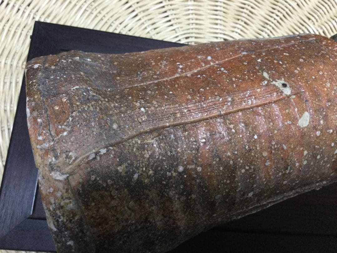 花器　焼き物　　　　　刻印有り　　　　　骨董