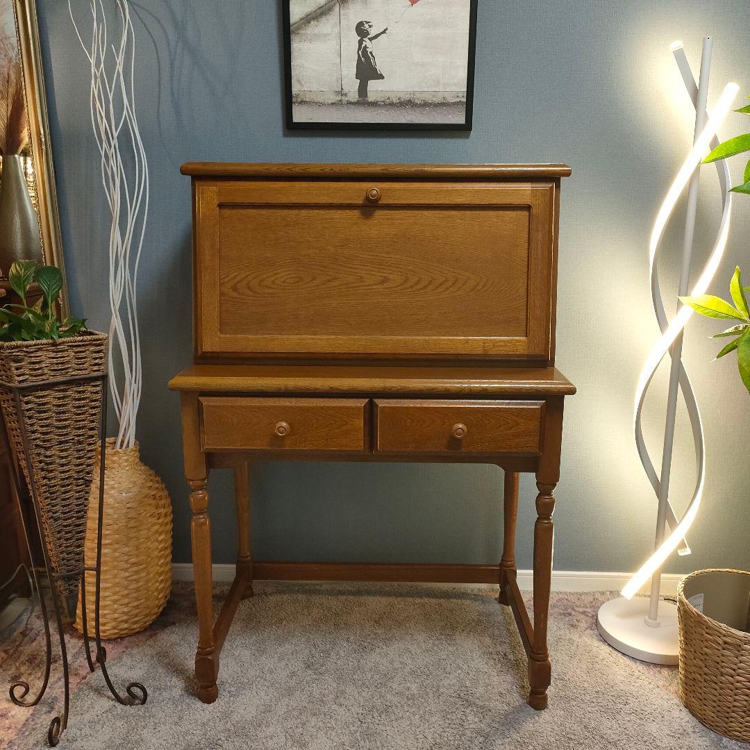 ヴィンテージライティングビューロー 英国クラシック 昭和レトロデスク