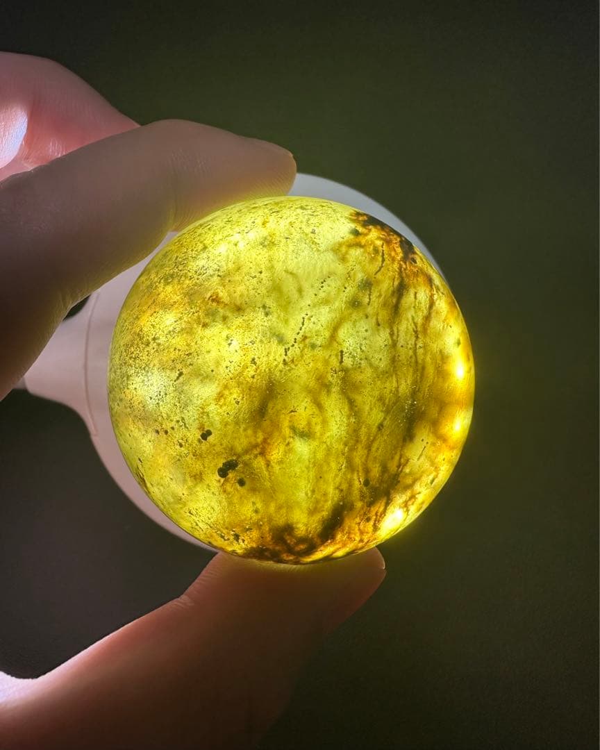 大玉超高品質リビアングラス スフィア