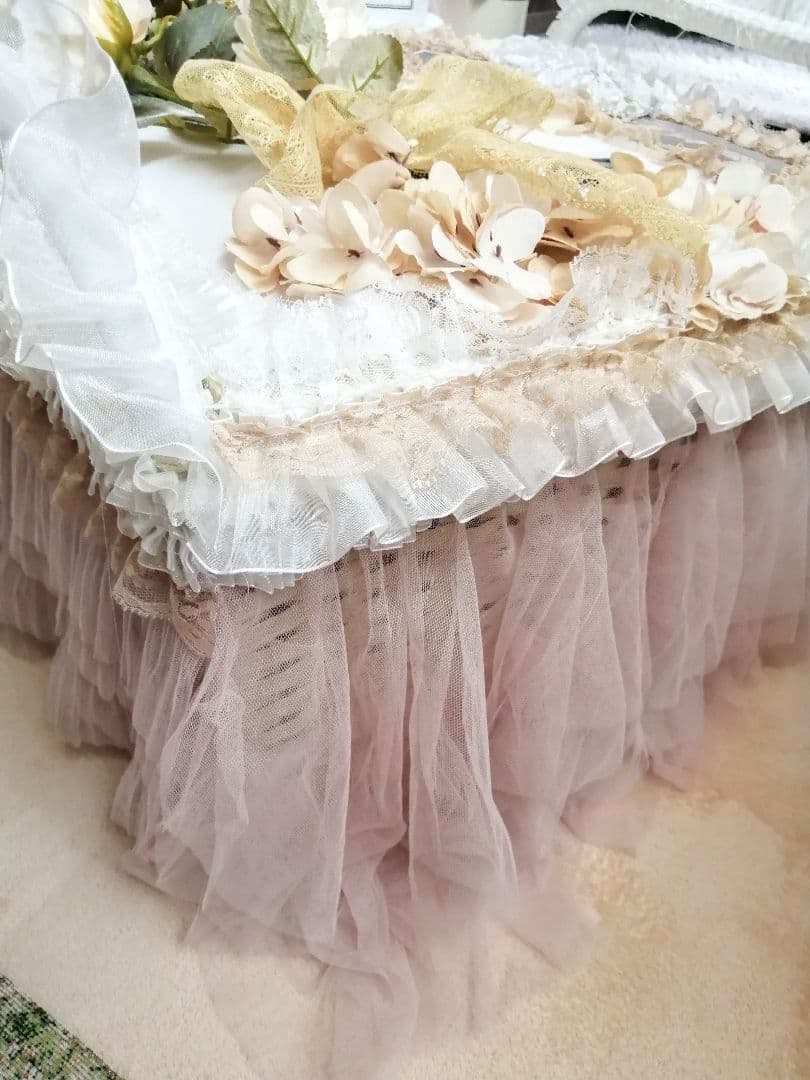 大きな貴婦人パニエ♡薔薇♡ドレッシー♡小物入れ♡収納♡