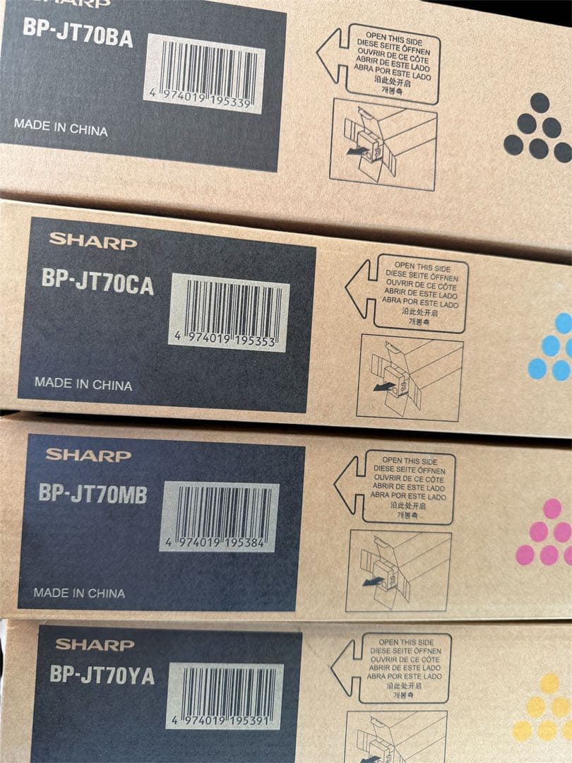 BP-70JTBA・ BP-70JTMBトナーカートリッジ 4色セット