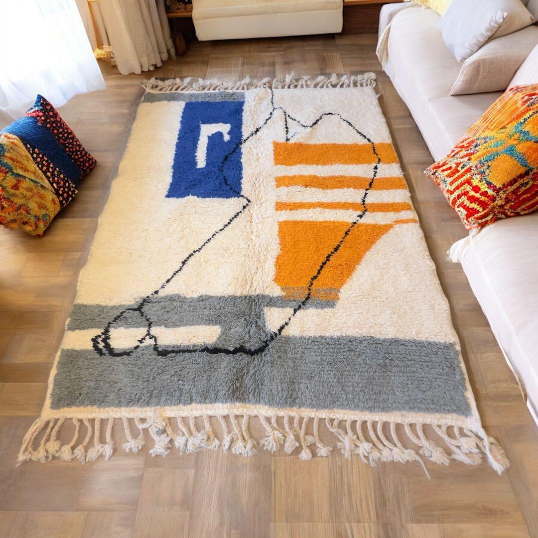 モロッコベニワレン ラグ