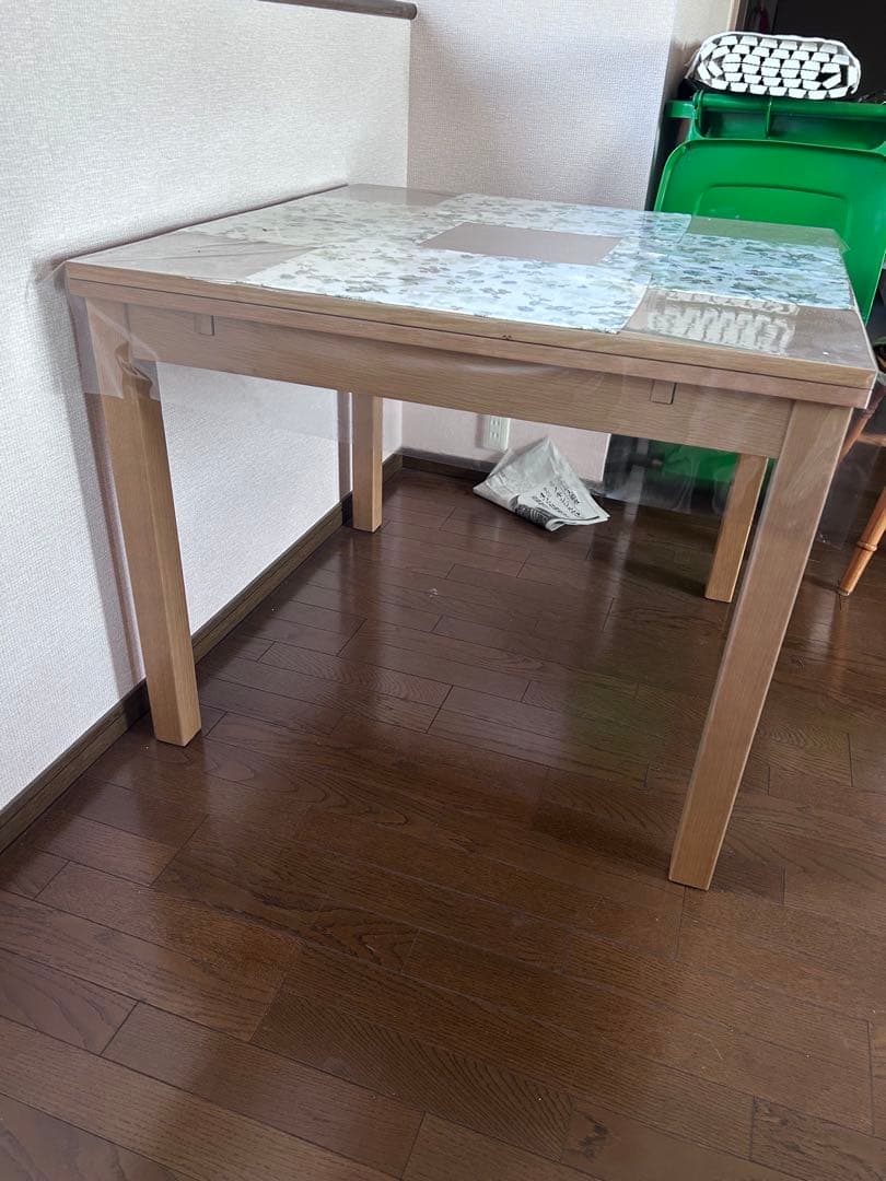 あんこちゃん◆ナチュラル木製正方形ダイニングテーブル