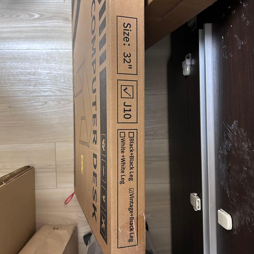 32インチ コンピューターデスク J10 ホワイト・ブラック