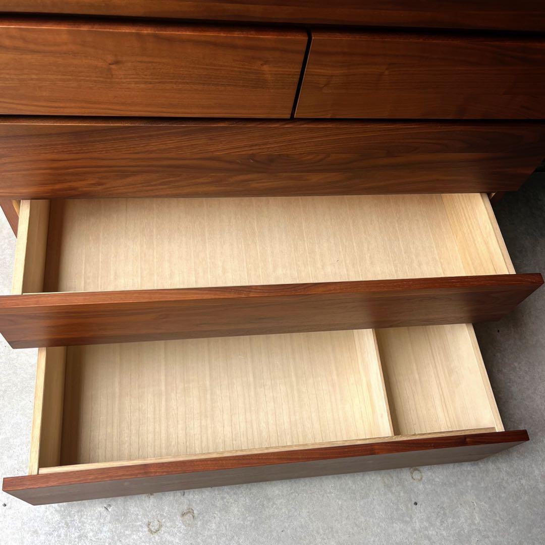 取付無料！大川家具 高野木工 レッチェ 北欧風天然木W105ハイチェスト✨