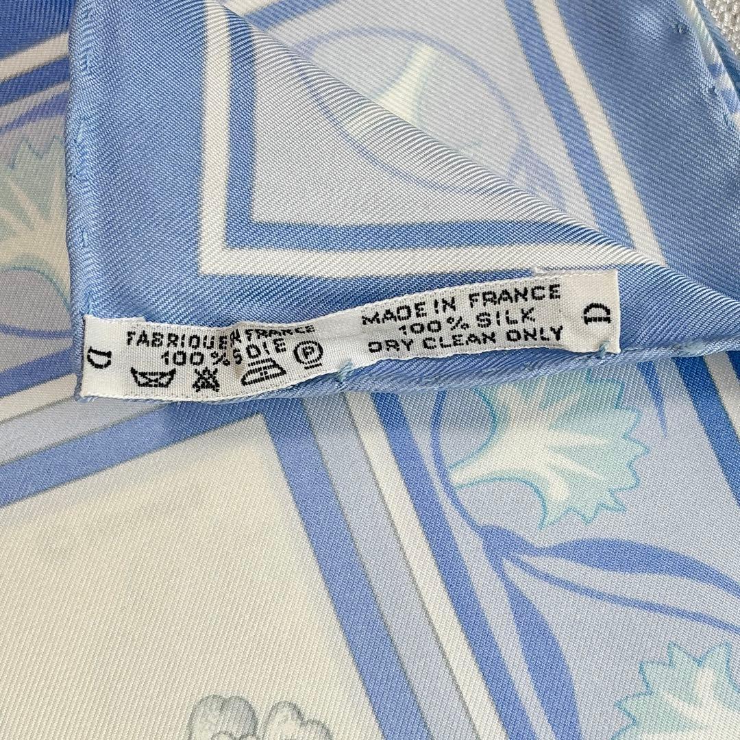 未使用❤️箱付き❤️エルメス❤️カレ90❤️野生のカーネーション　ブルー