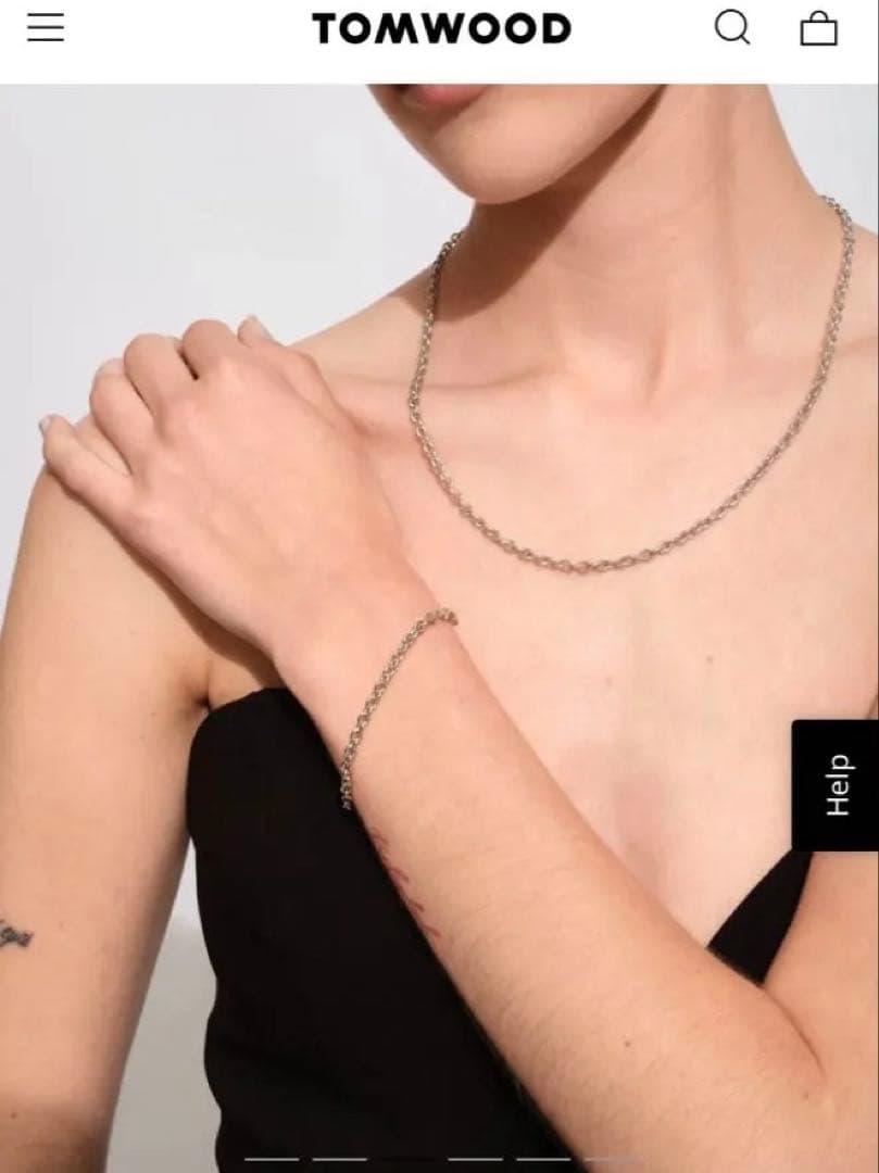 新品未使用‼️TOMWOOD シルバーチェーンブレスレット