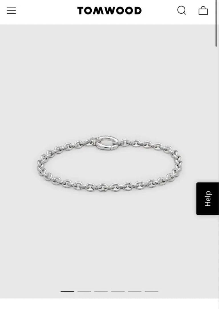 新品未使用‼️TOMWOOD シルバーチェーンブレスレット