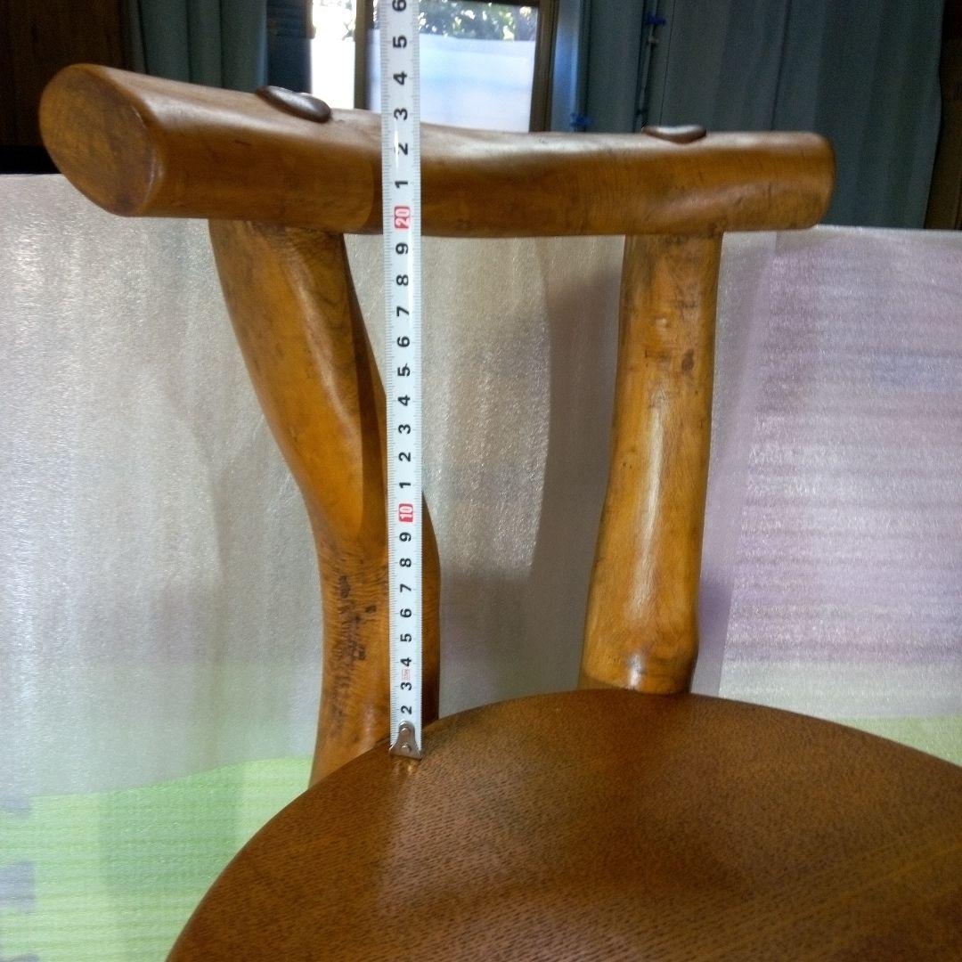 自然木の椅子　家具　ハンドメイド　木の温もり　手作り　椅子　天然木　自然木　レア