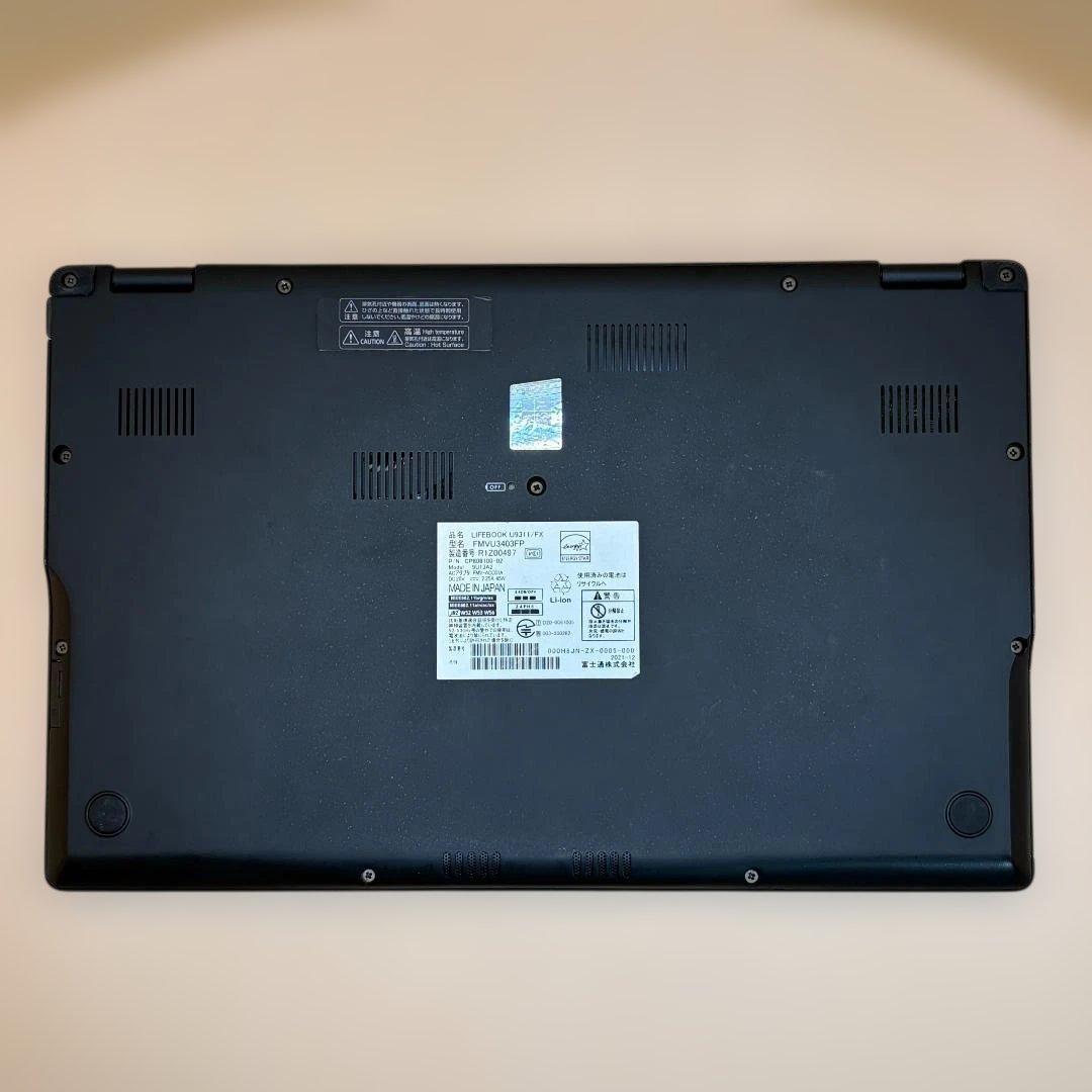 美品 富士通 高速パソコン i5第11世代 8GB SSD256GB カメラ付