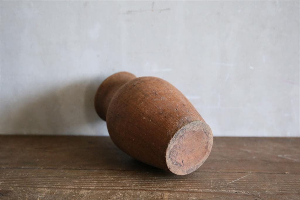 フランスアンティーク陶器ボトル/土器/花瓶/花器フラワーべース(74-92-1)