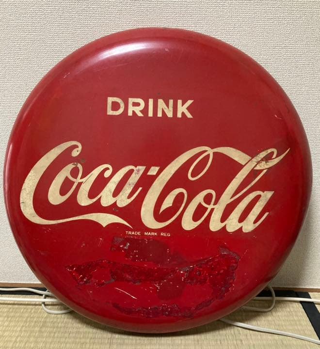 コカコーラビンテージ丸型看板