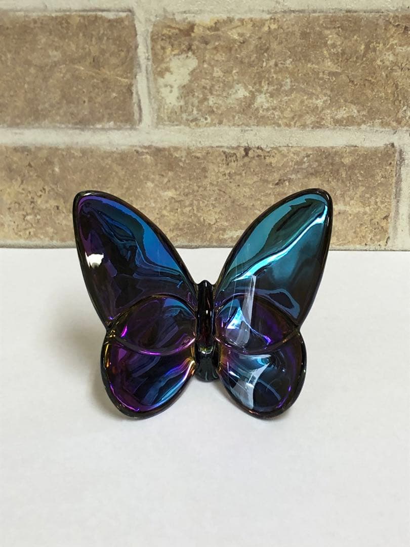 Baccarat バカラ ラッキーバタフライ スカラベブルー