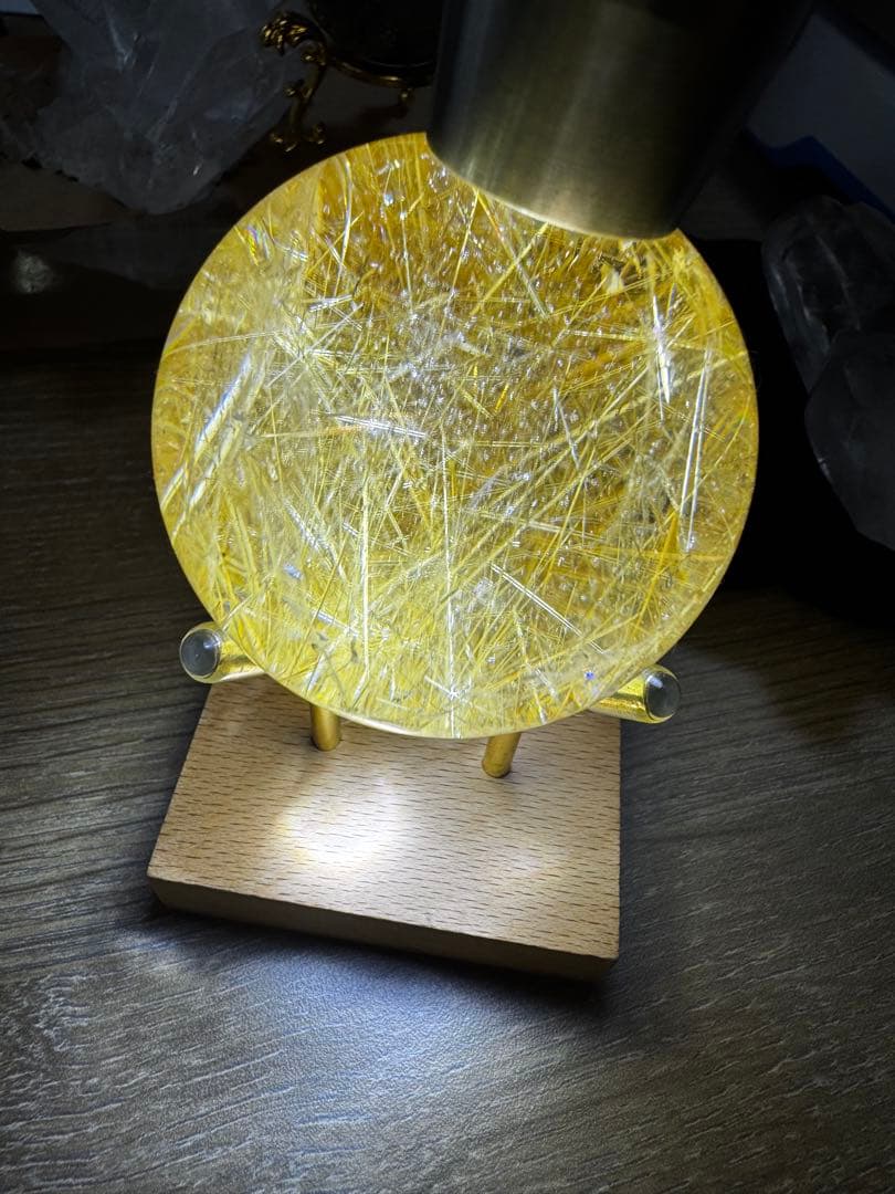 【極上品】コレクション級　ゴールドルチルスフィア 丸玉　約5.4 証明書付