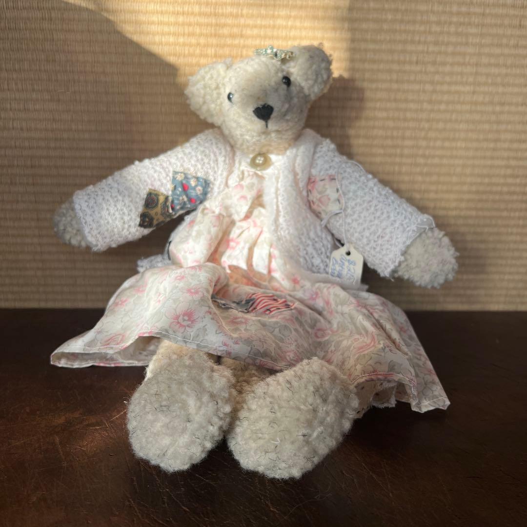 テディベア 大小セット ハンドメイド 花柄ドレス
