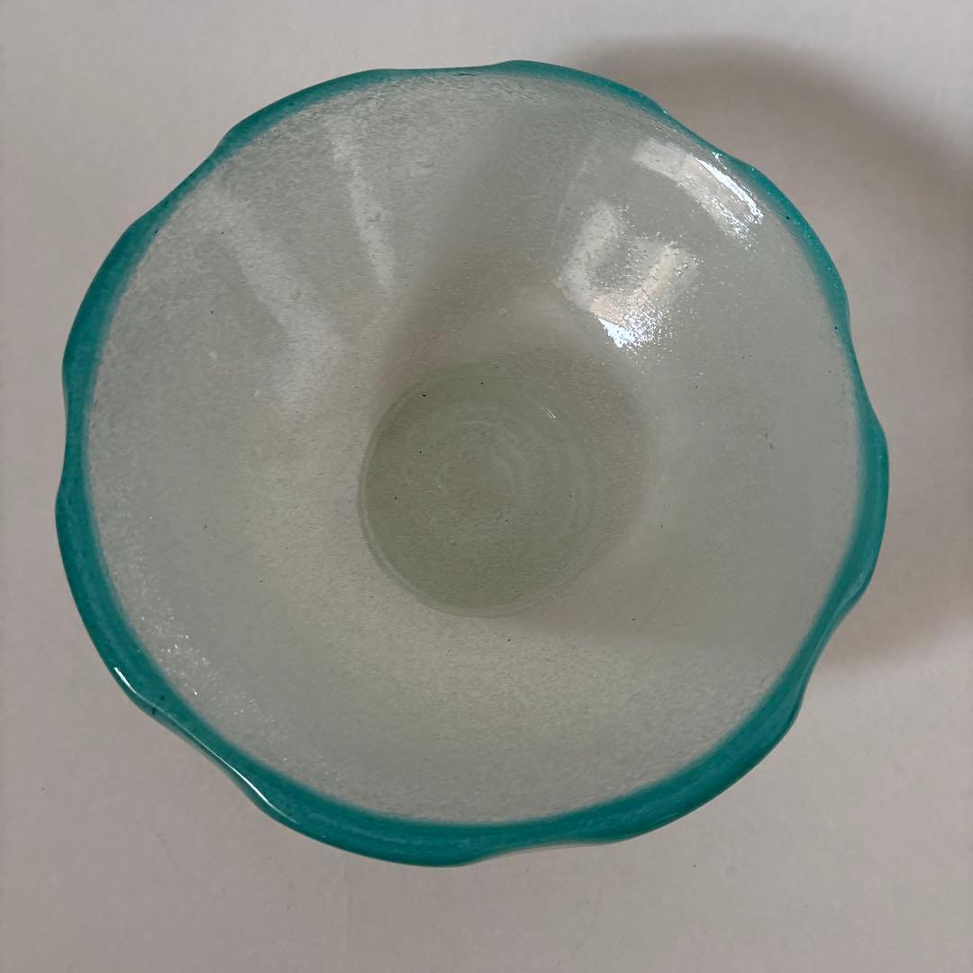 小谷眞三　倉敷ガラス　高台鉢　民藝