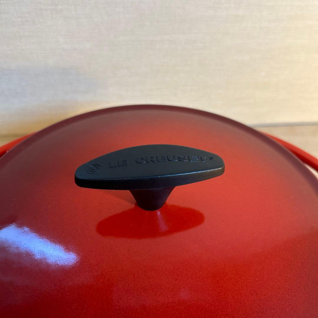 ルクルーゼ　センセーション　ココット　22cm チェリーレッド 両手鍋 鍋