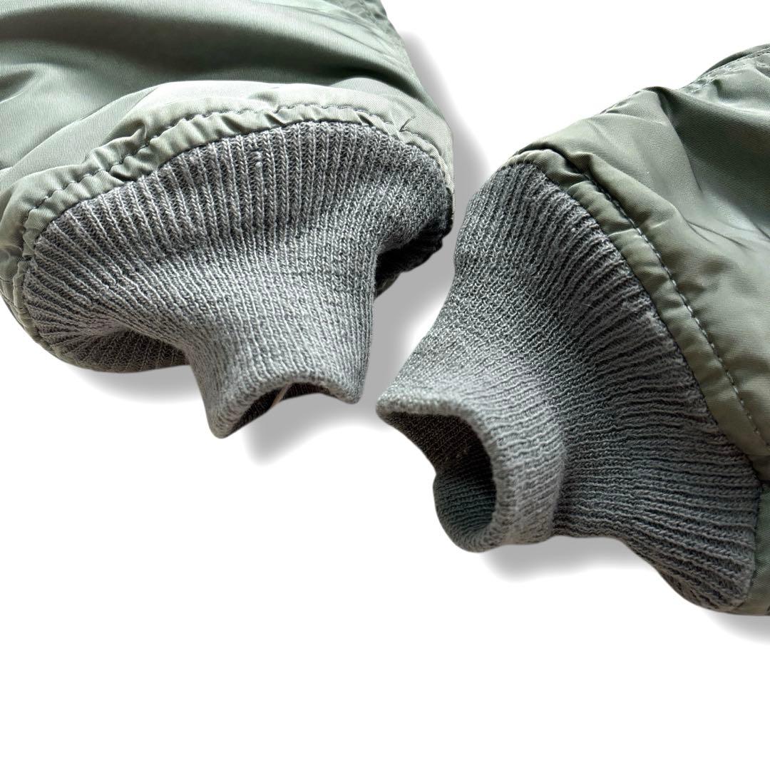 美品 ALPHA N-2B 90s フライトジャケット ブルゾン カーキー S