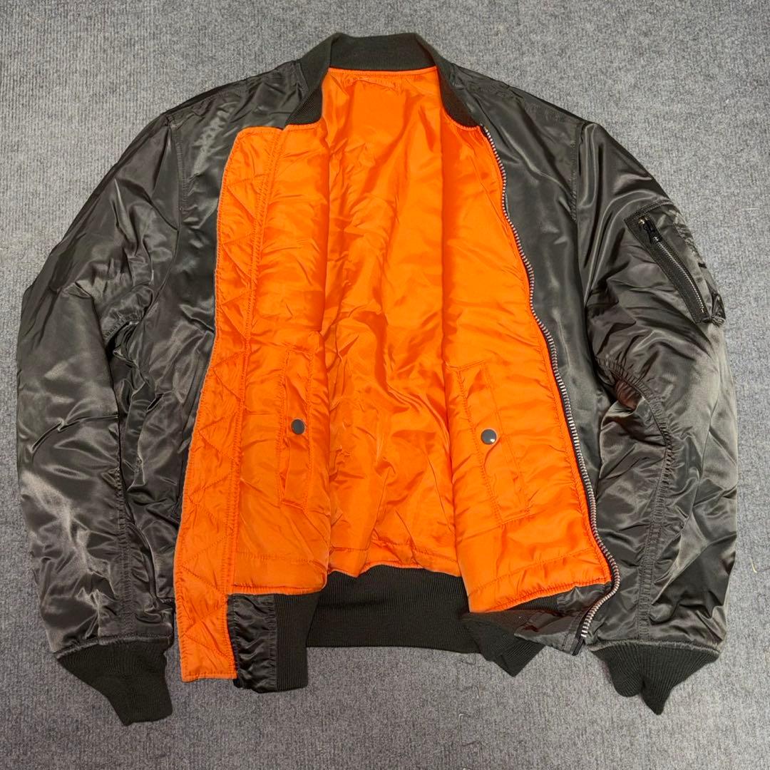 【美品✨】ALPHA INDUSTRIE ma-1 カーキ L