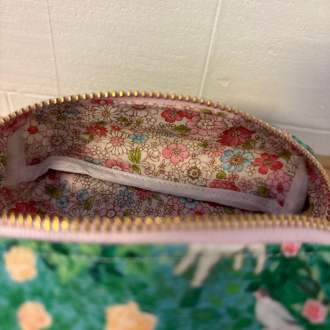 感謝価格　SALE 持ち手付きポーチ　ハンドメイド　20cmファスナー