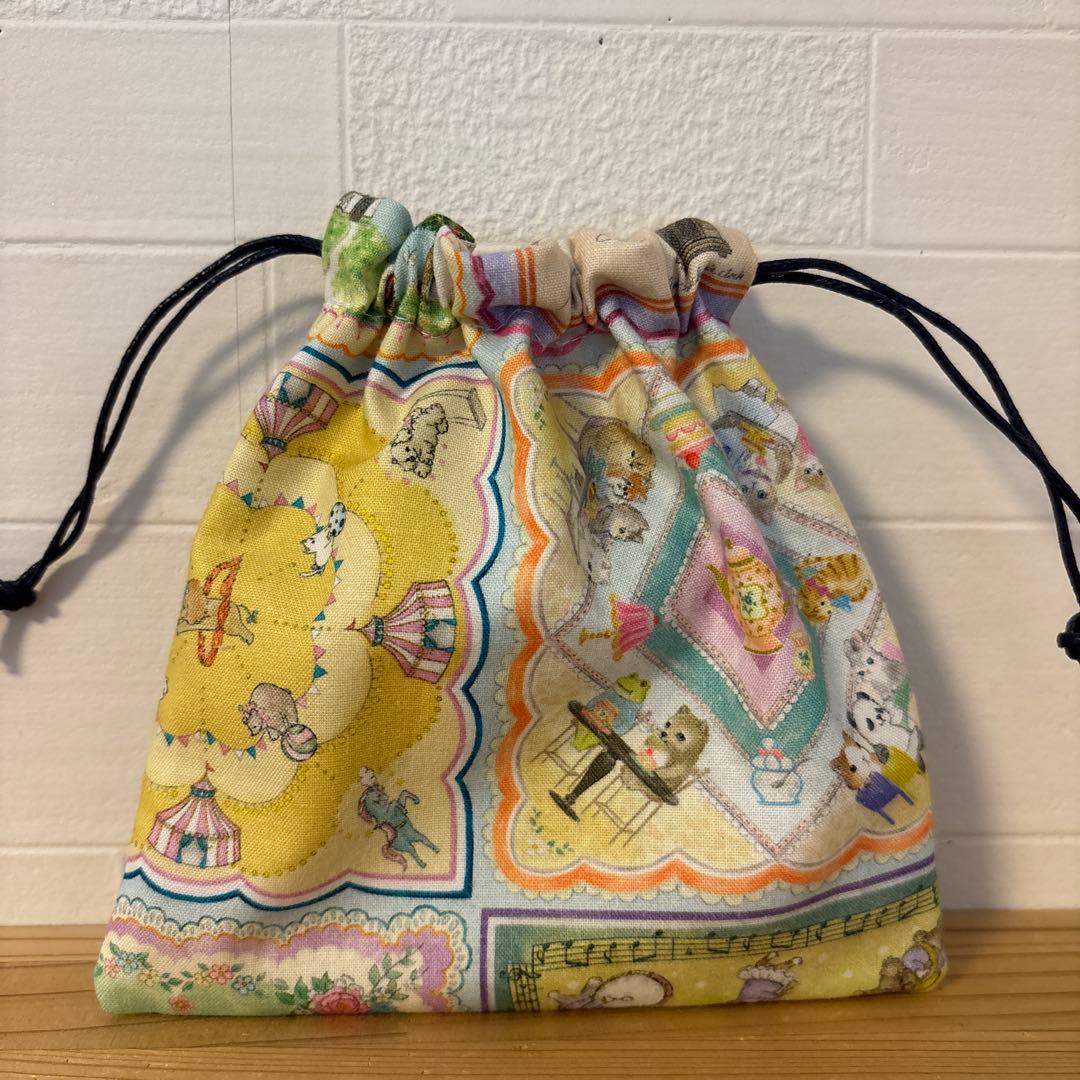 感謝価格　SALE 持ち手付きポーチ　ハンドメイド　20cmファスナー