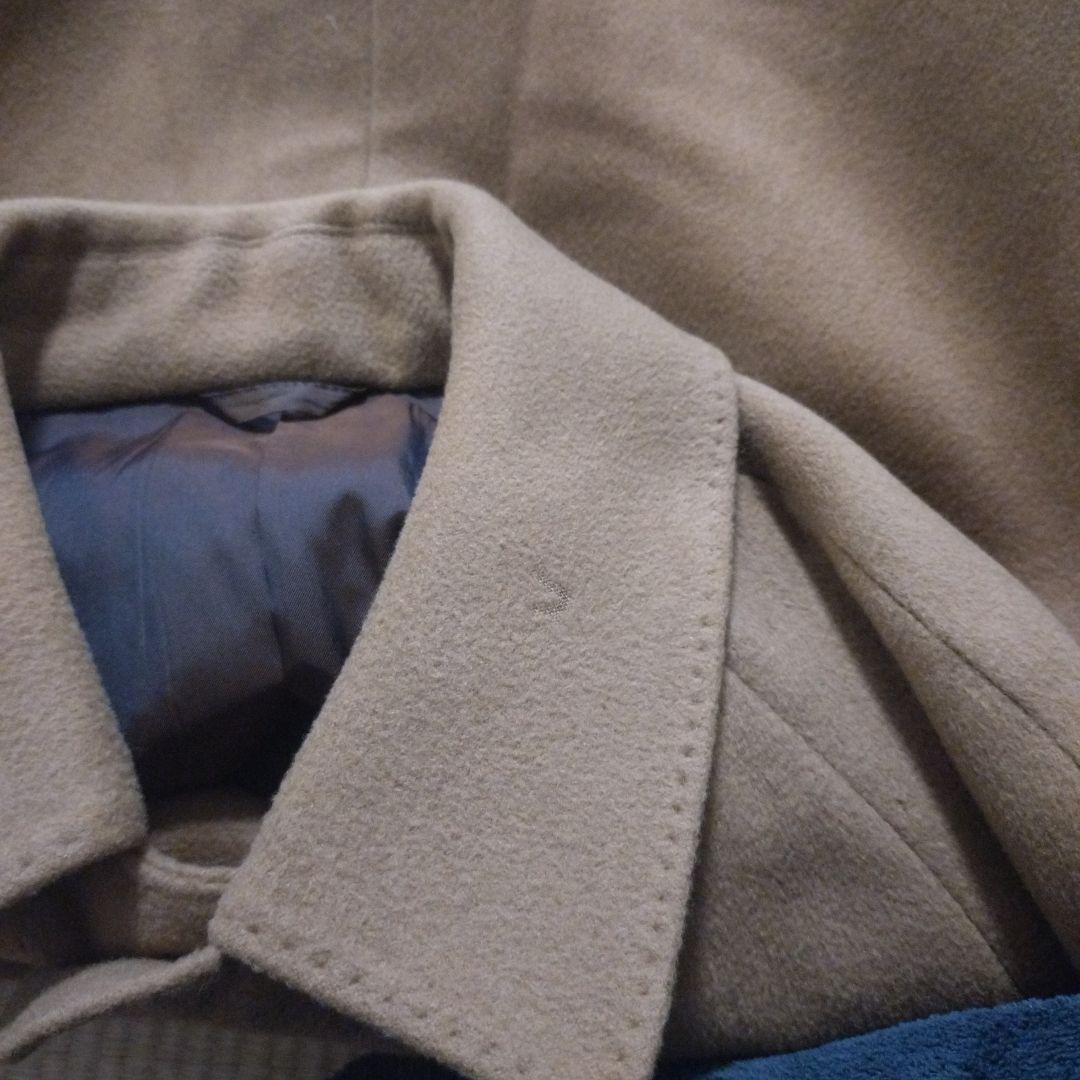 【カシミヤ100%】 バレンシアガ ステンカラーコート 比翼ボタン ヴィンテージ