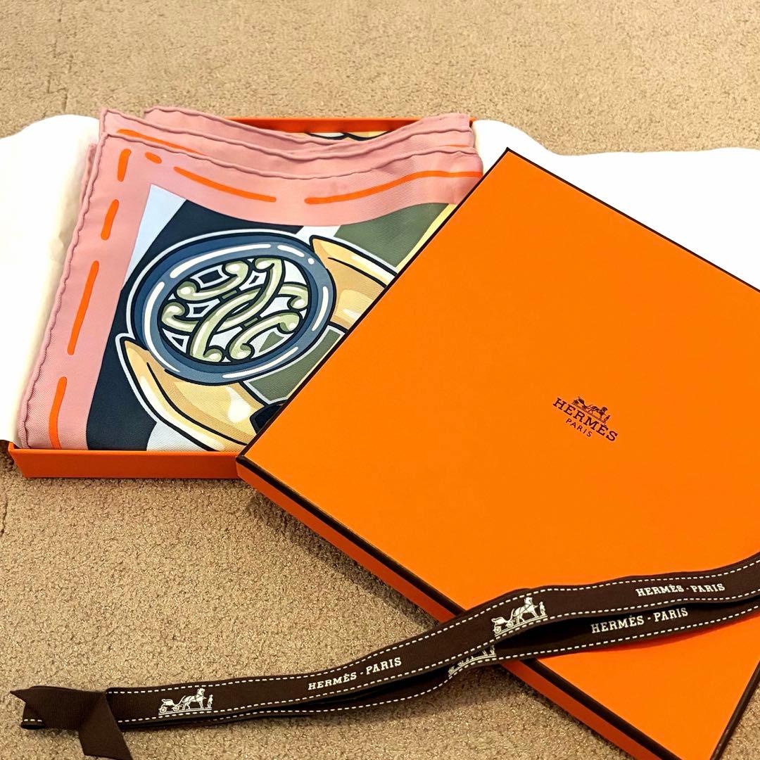 Hermès-Paris カレ70 キャンディー・リプリス