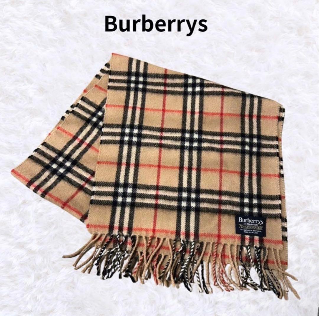 Burberrys 70th Anniversary カシミヤマフラー