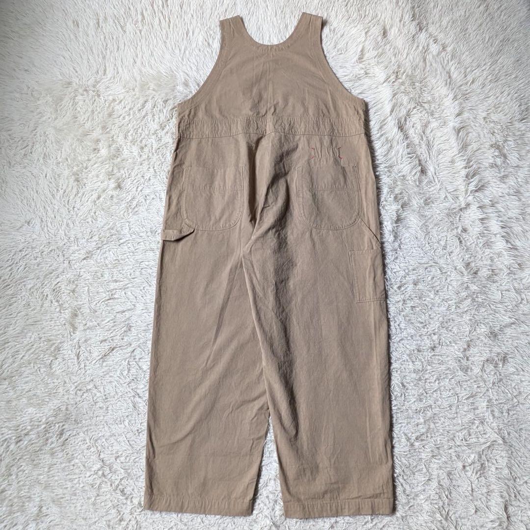 快晴堂　Girl's・高密度ツイル/カシュクールサロペットパンツ　製品洗い加工