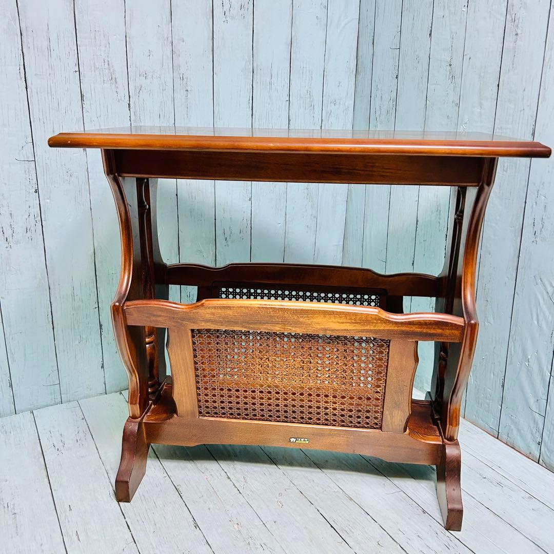 カリモク　karimoku オールド　サイドテーブル　マガジンラック　昭和レトロ