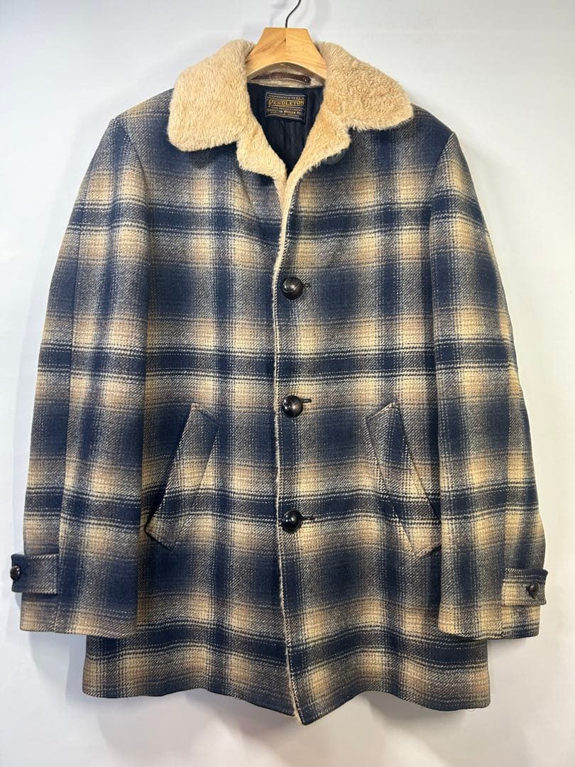 50年代 60年代 ペンドルトン PENDLETON ウール コート オンブレ