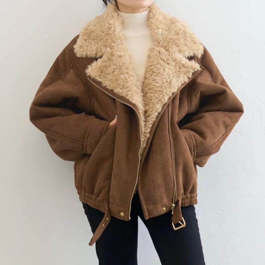 ジャケット・アウター FAKESHEARLING B3.5 RIDERS