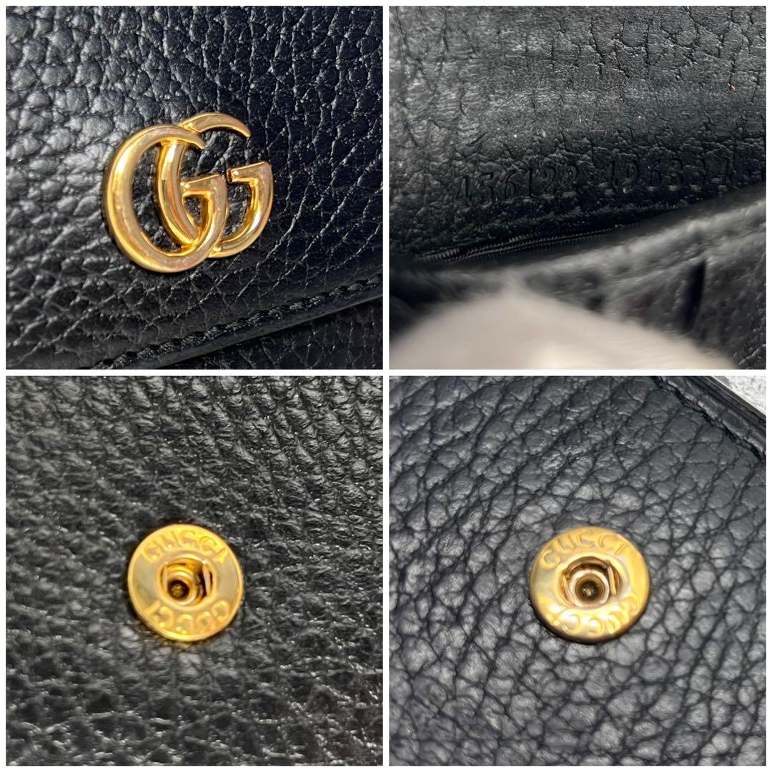 【美品】GUCCI GGマーモント ２つ折り財布