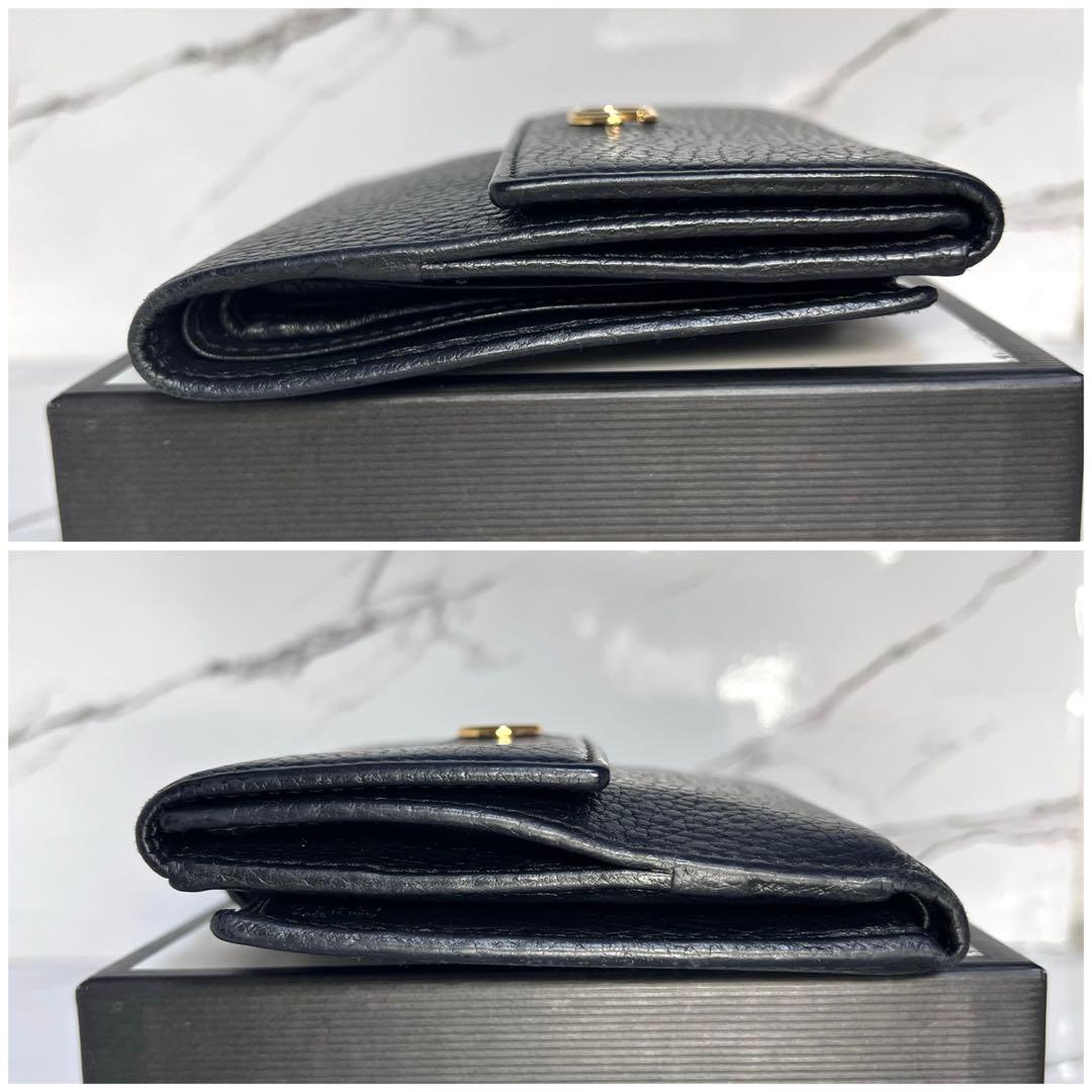 【美品】GUCCI GGマーモント ２つ折り財布