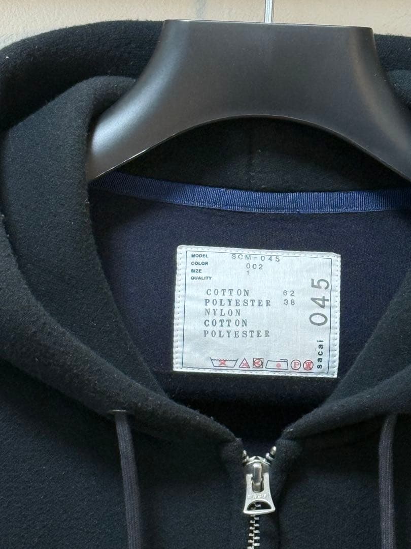 トップス Sacai Sponge Sweat Hoodie /Size1