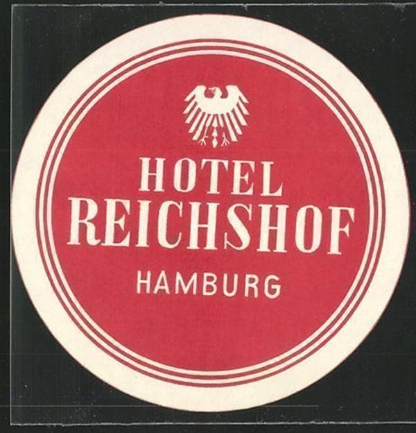 [o1246]アンティーク ドイツ ホテル キー ライヒショフ ハンブルグ