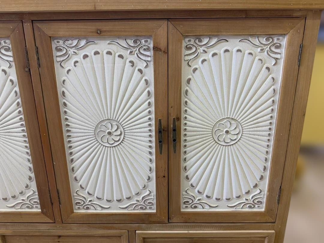 カントリー　キャビネット　リビングボード　レトロ　棚　引出　ラック　サイドボード