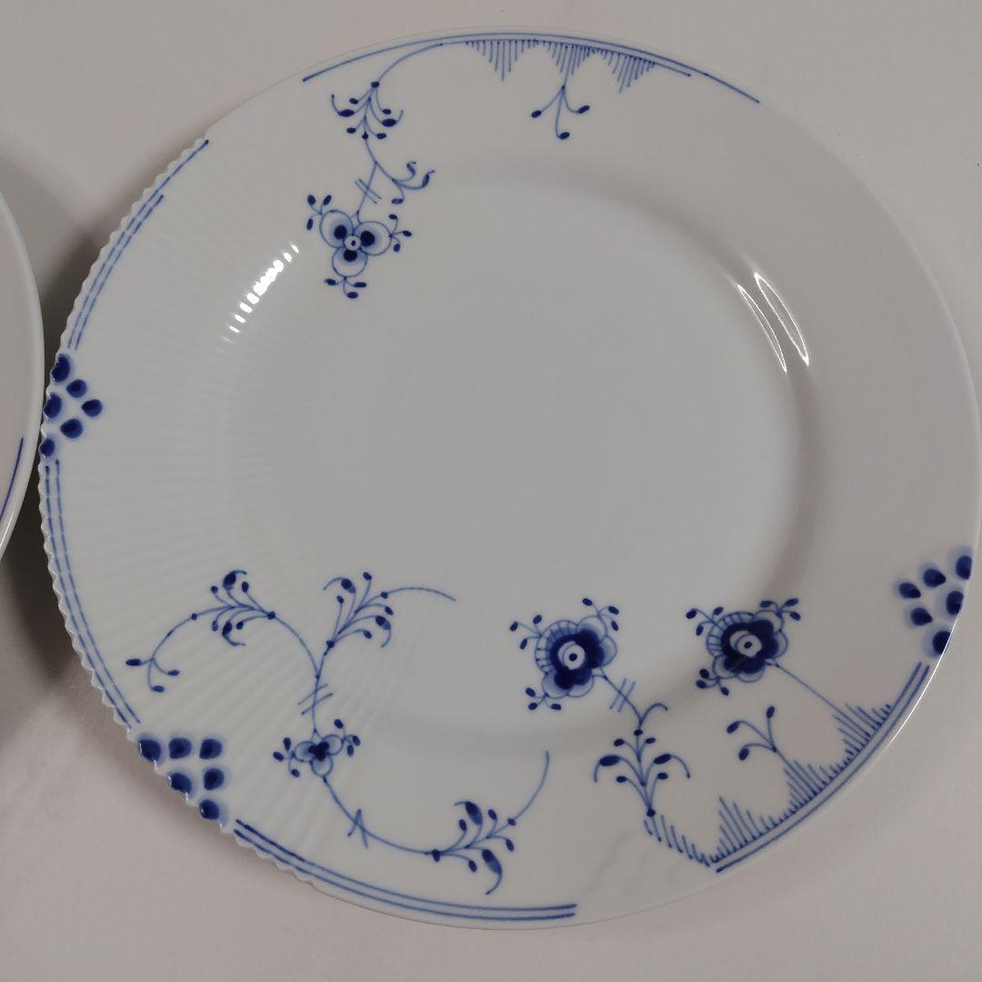 ロイヤルコペンハーゲン　青い花模様の皿2枚セット