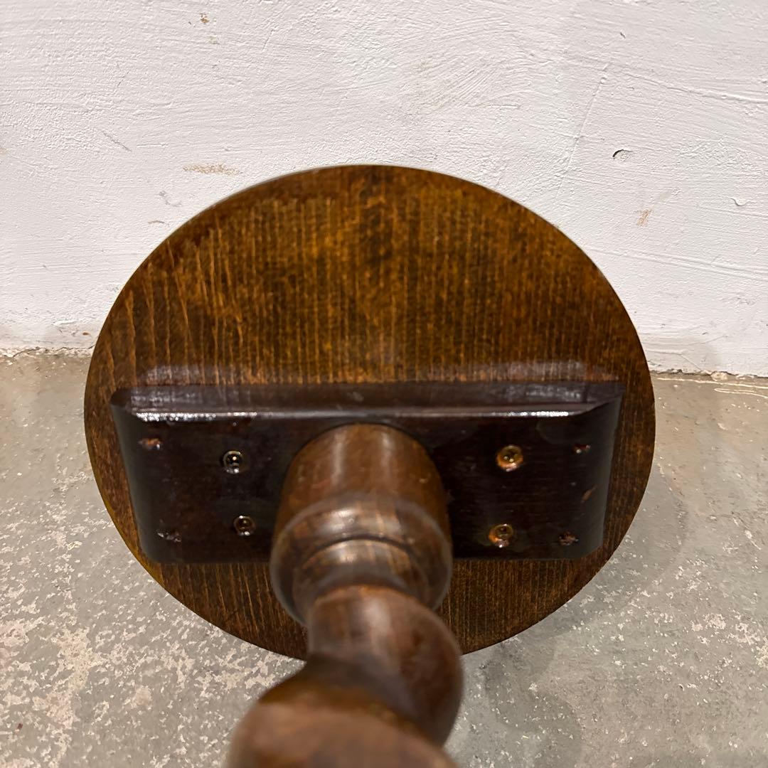 ヴィンテージ　木製サイドテーブル　花台