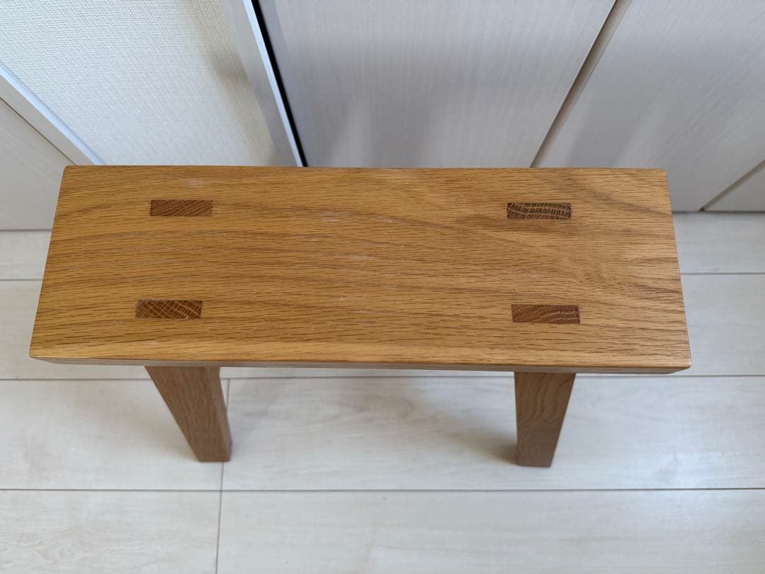 【極美品】無印良品 無垢材ベンチ・小 オーク材 廃盤品