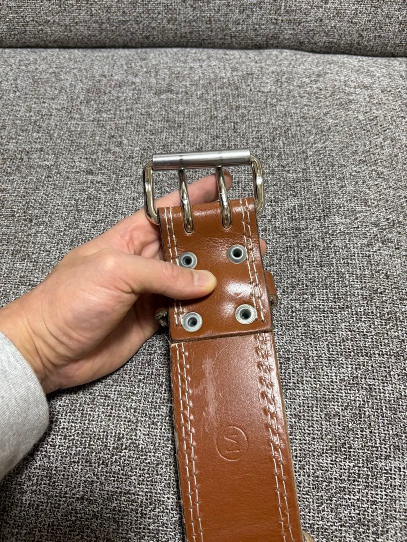 【あらら】ゴールドジム　プロレザーベルト　Ｍサイズ
