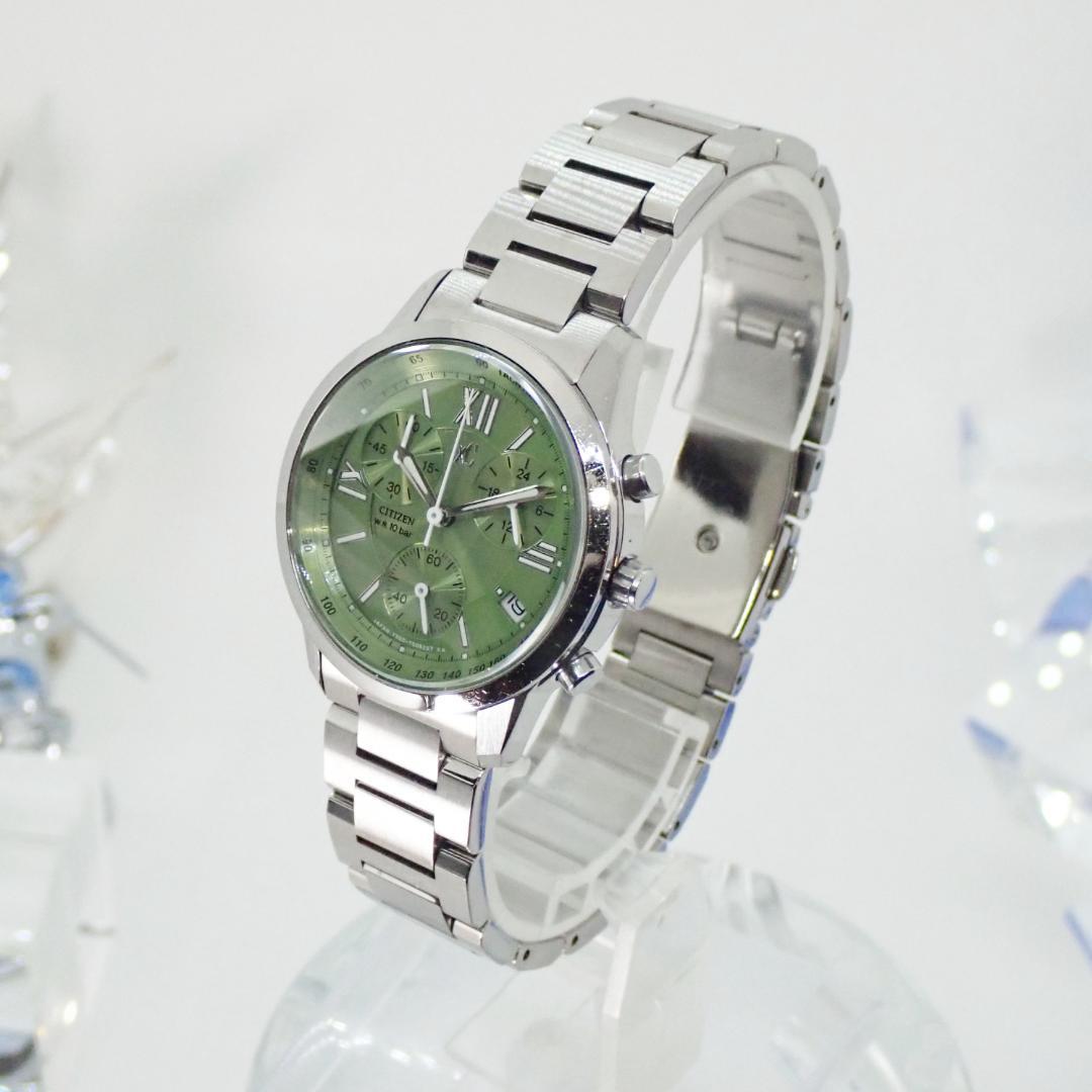 稼働品★ シチズン XC Duratect クロノグラフ レディース腕時計