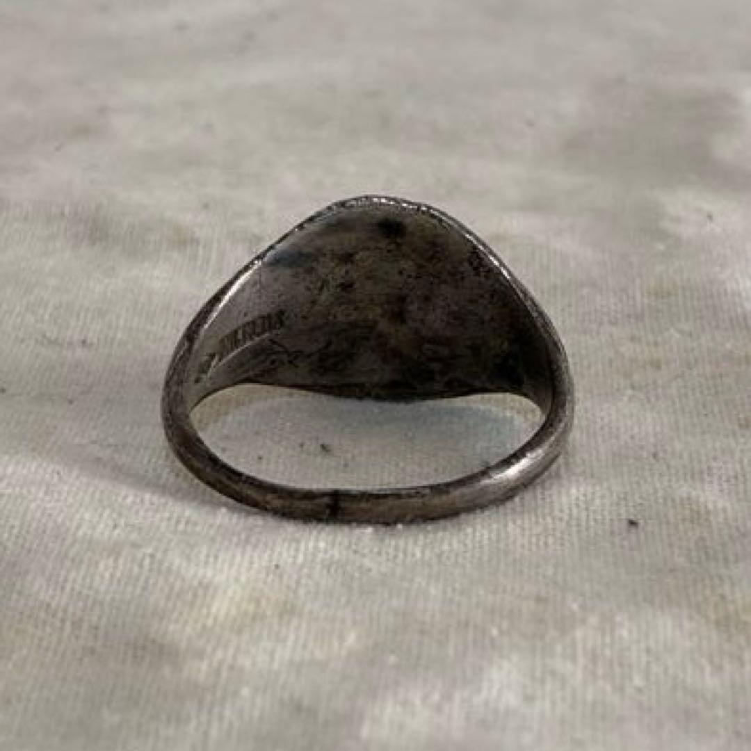 ［ヴィンテージ］Stearing Silver Skull Ring