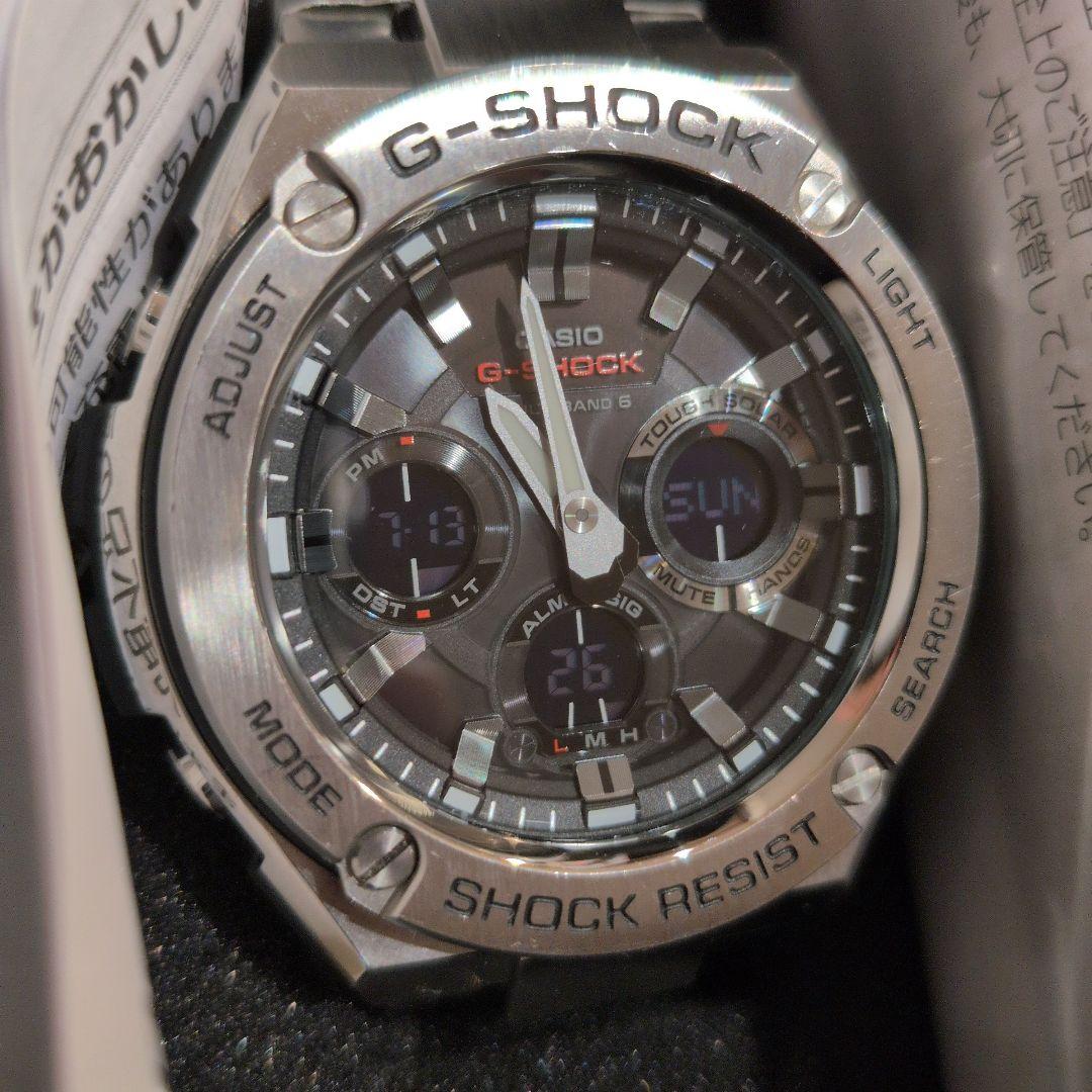 【美品】G-SHOCK GST-W110D 電波ソーラー G-STEEL