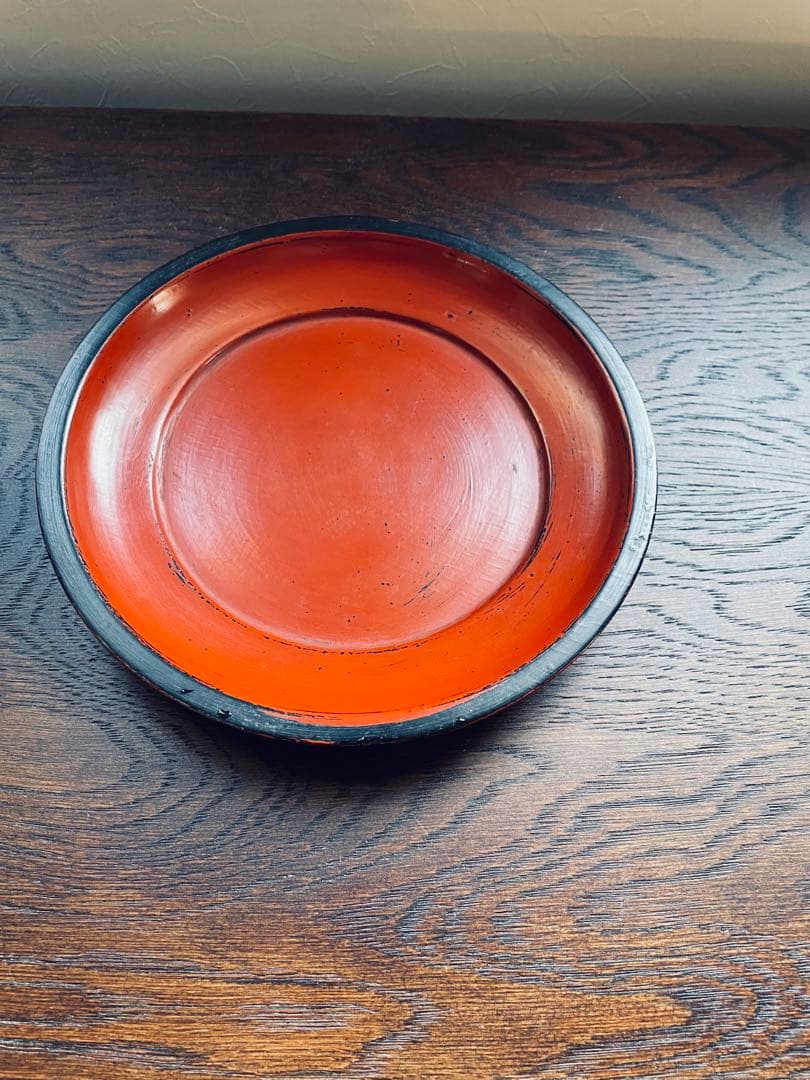 村瀬治兵衛　根来　銘々盆　5客